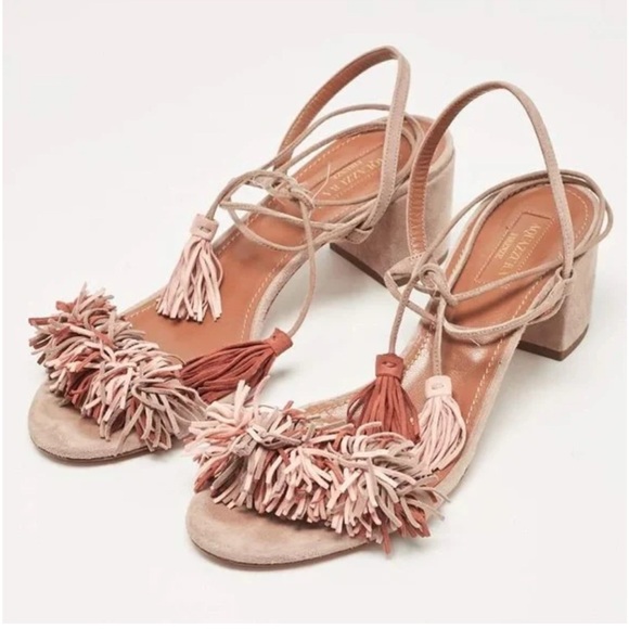Aquazzura | Shoes | Aquazzura Wild Thing Beige And Pink  display picture 1